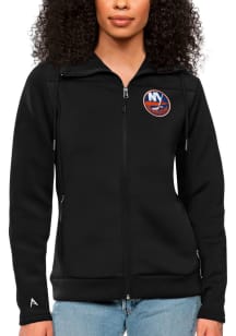 Antigua New York Islanders Womens Black Protect Medium Weight Jacket