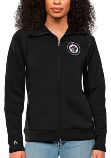 Antigua Winnipeg Jets Womens Black Protect Medium Weight Jacket