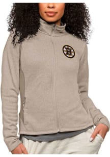 Antigua Boston Bruins Womens Oatmeal Course Light Weight Jacket