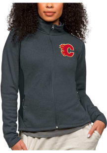 Antigua Calgary Flames Womens Charcoal Course Light Weight Jacket