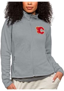Antigua Calgary Flames Womens Grey Course Light Weight Jacket
