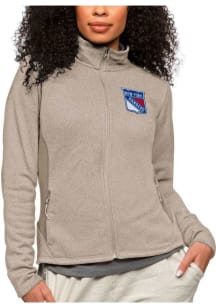 Antigua New York Rangers Womens Oatmeal Course Light Weight Jacket