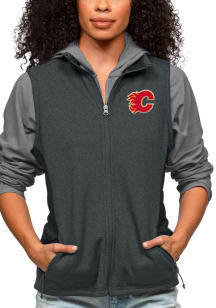 Antigua Calgary Flames Womens Charcoal Course Vest