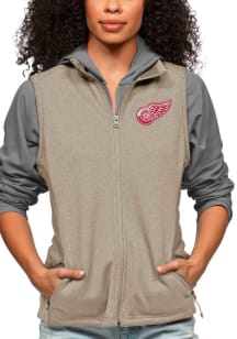 Antigua Detroit Red Wings Womens Oatmeal Course Vest