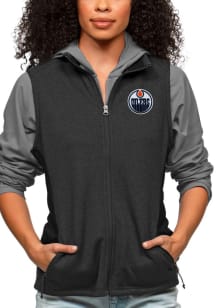 Antigua Edmonton Oilers Womens Black Course Vest