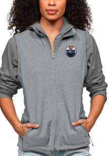 Antigua Edmonton Oilers Womens Grey Course Vest