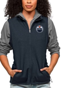 Antigua Edmonton Oilers Womens Navy Blue Course Vest