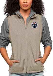 Antigua Edmonton Oilers Womens Oatmeal Course Vest
