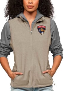 Antigua Florida Panthers Womens Oatmeal Course Vest