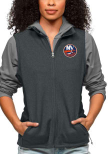 Antigua New York Islanders Womens Charcoal Course Vest