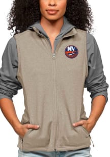 Antigua New York Islanders Womens Oatmeal Course Vest