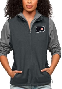 Antigua Philadelphia Flyers Womens Charcoal Course Vest