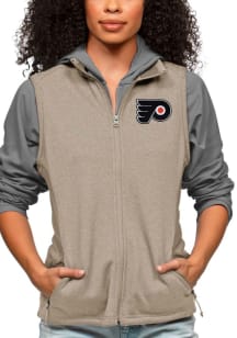 Antigua Philadelphia Flyers Womens Oatmeal Course Vest