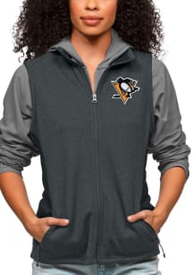 Antigua Pittsburgh Penguins Womens Charcoal Course Vest
