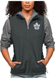 Antigua Toronto Maple Leafs Womens Charcoal Course Vest