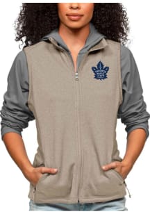 Antigua Toronto Maple Leafs Womens Oatmeal Course Vest