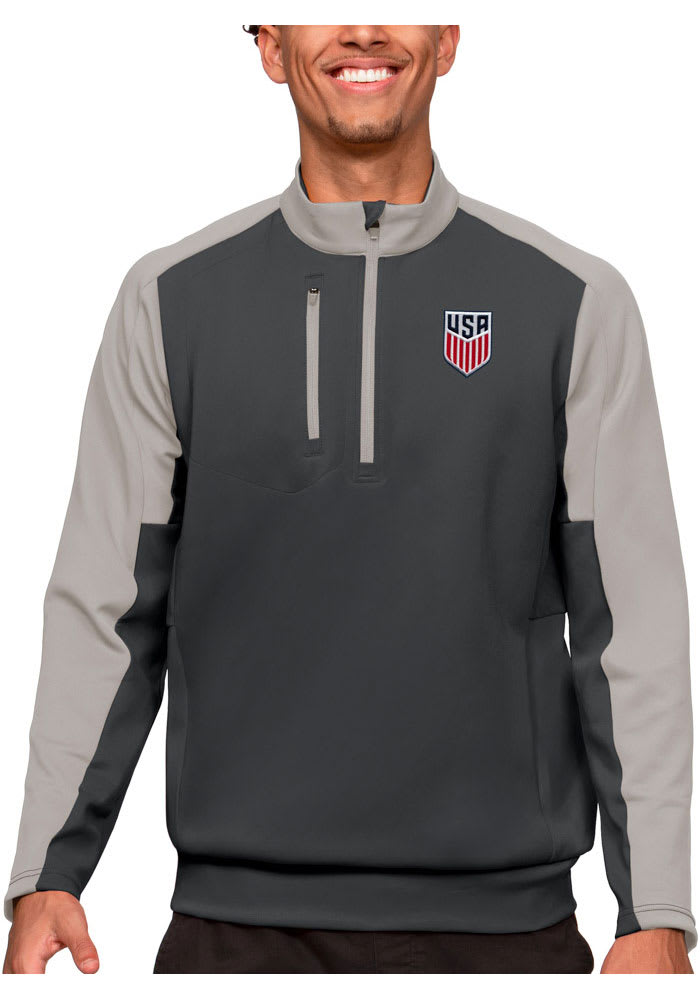 Antigua USMNT Mens Team Pullover - GREY