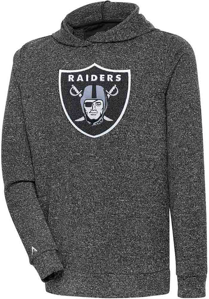 Men's Las Vegas Raiders Antigua White Victory Pullover Sweatshirt