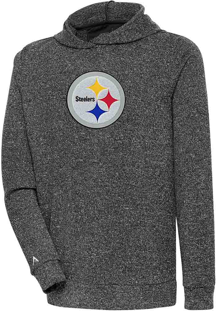 Pittsburgh Steelers Antigua Victory Chenille Pullover Hoodie