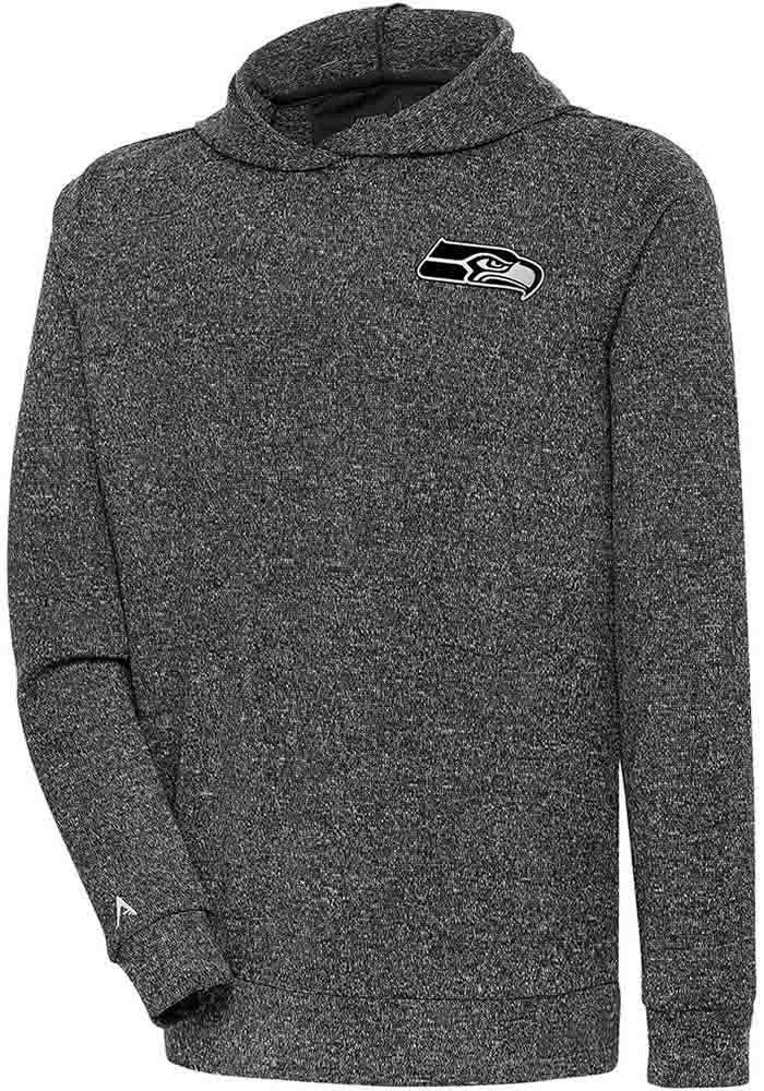 Antigua Seattle Seahawks Green Metallic Logo Absolute Long Sleeve Hoodie, Green, 100% POLYESTER, Size L, Rally House