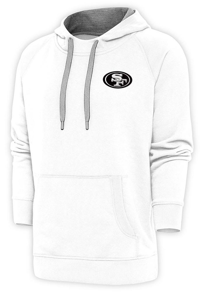 San Francisco 49ers Antigua Women's Victory Logo Pullover Sweatshirt - White