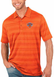 Antigua New York Knicks Mens Orange Compass Short Sleeve Polo