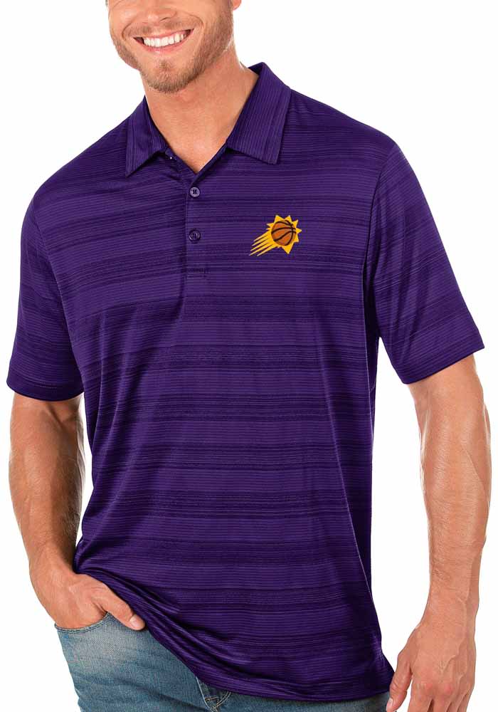 Antigua Phoenix Suns Mens Purple Compass Short Sleeve Polo