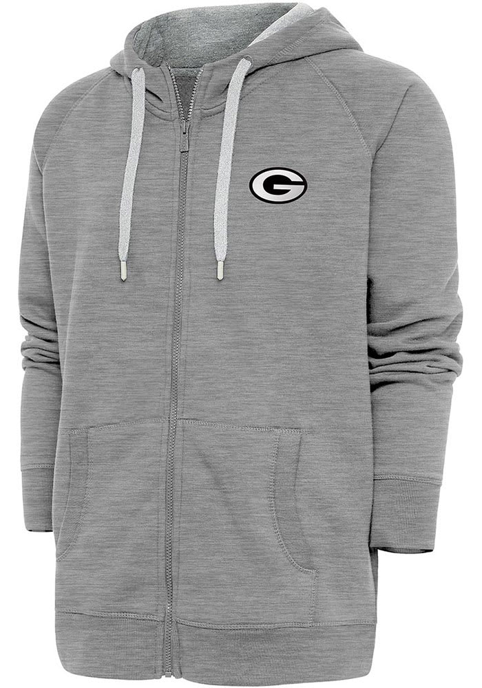 Green Bay Packers Antigua Legacy Full-Zip Hoodie - Black