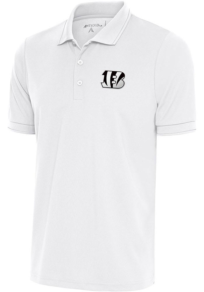 Men's Antigua White Cincinnati Bengals Spark Polo Size: Small