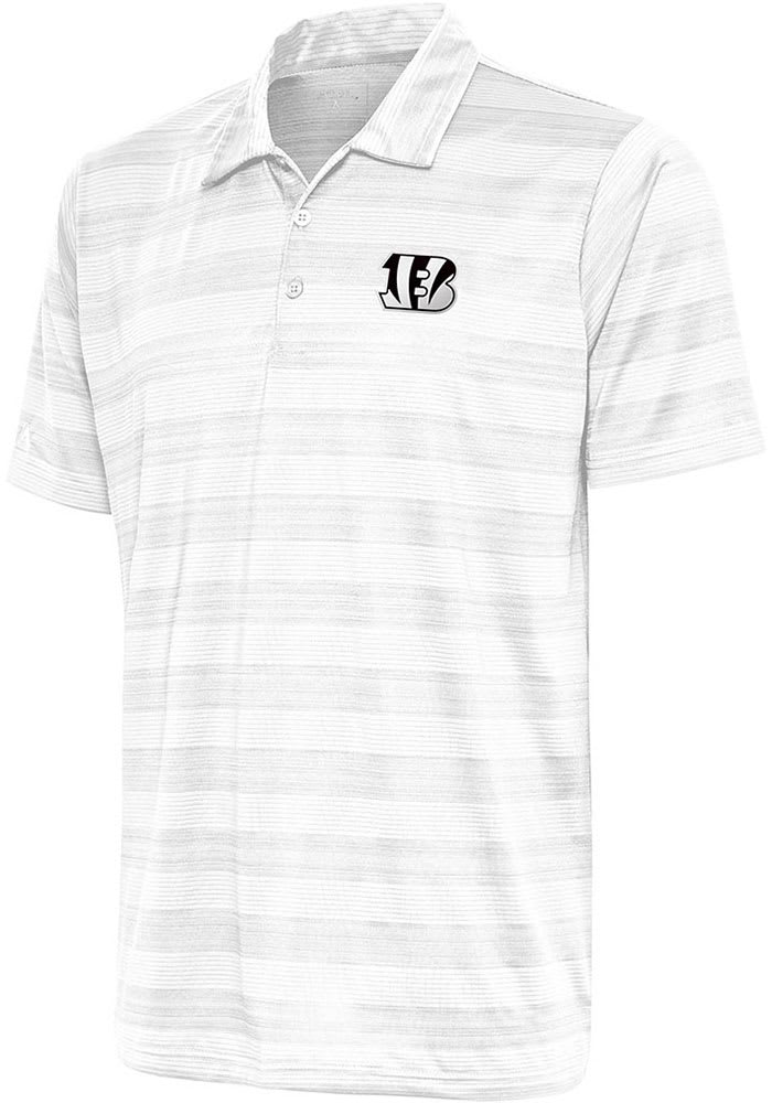 Antigua Men's Cincinnati Bengals Tribute Grey Polo