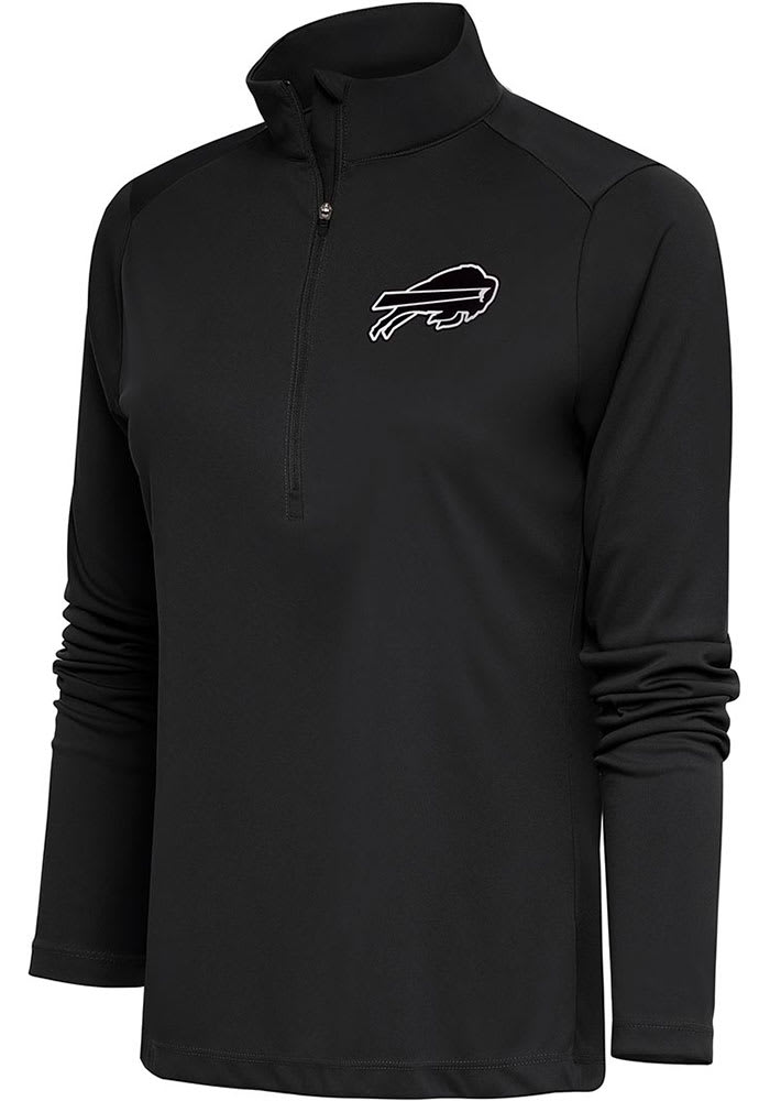 Antigua Women's Buffalo Bills Tribute Grey Quarter-Zip Pullover