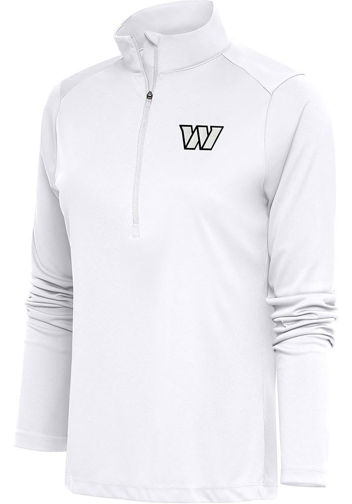 Women's Washington Commanders Antigua Black Victory Full-Zip