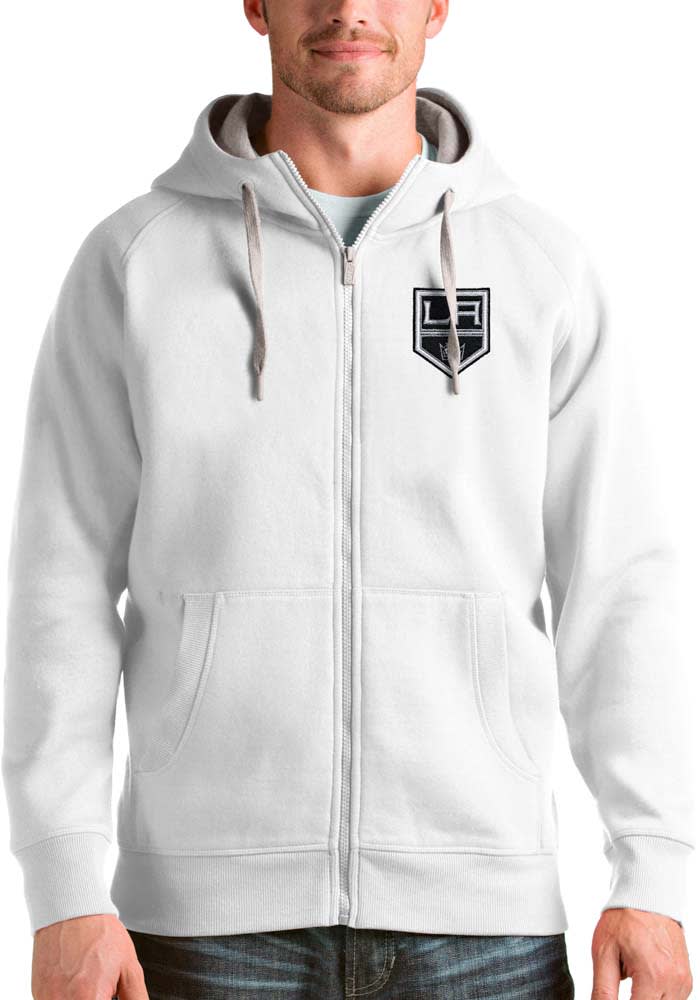 Antigua Los Angeles Kings Women's White Victory Full Long Sleeve Full Zip Jacket, White, 52% Cot / 48% Poly, Size XL, Rally House