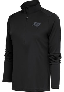 Antigua Tampa Bay Womens Grey Tonal Logo Tribute 1/4 Zip Pullover