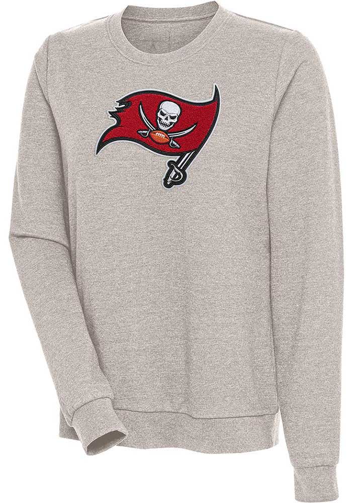 Antigua Tampa Bay Buccaneers Women's White Victory Chenille Pullover  Sweatshirt