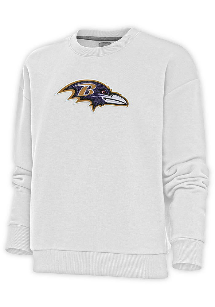 Baltimore Ravens Antigua Women's Victory Chenille Pullover Hoodie - Purple