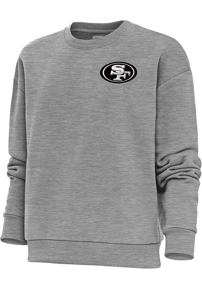 San Francisco 49ers Antigua Women's Victory Crewneck Pullover Sweatshirt -  Red