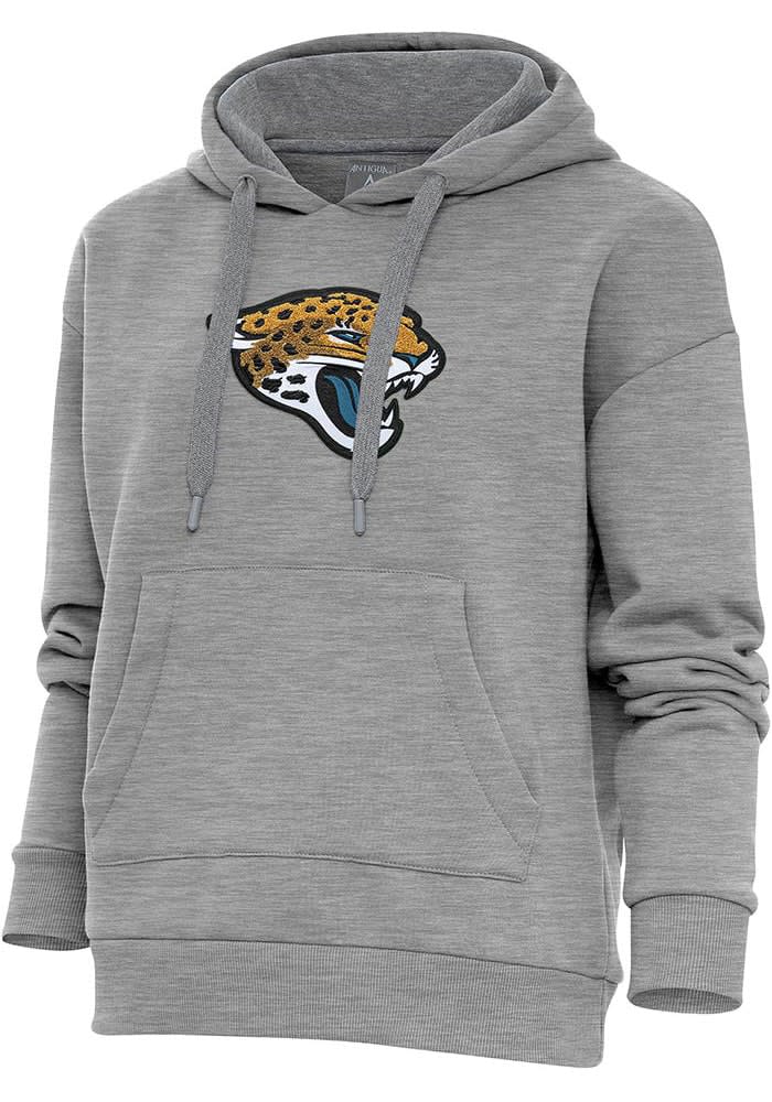 Women's Antigua Teal Jacksonville Jaguars Victory Chenille Pullover Sweatshirt Size: Medium