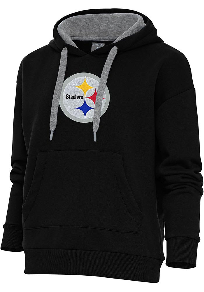 Pittsburgh Steelers Antigua Reward Chenille Pullover Crewneck Sweatshirt -  Oatmeal