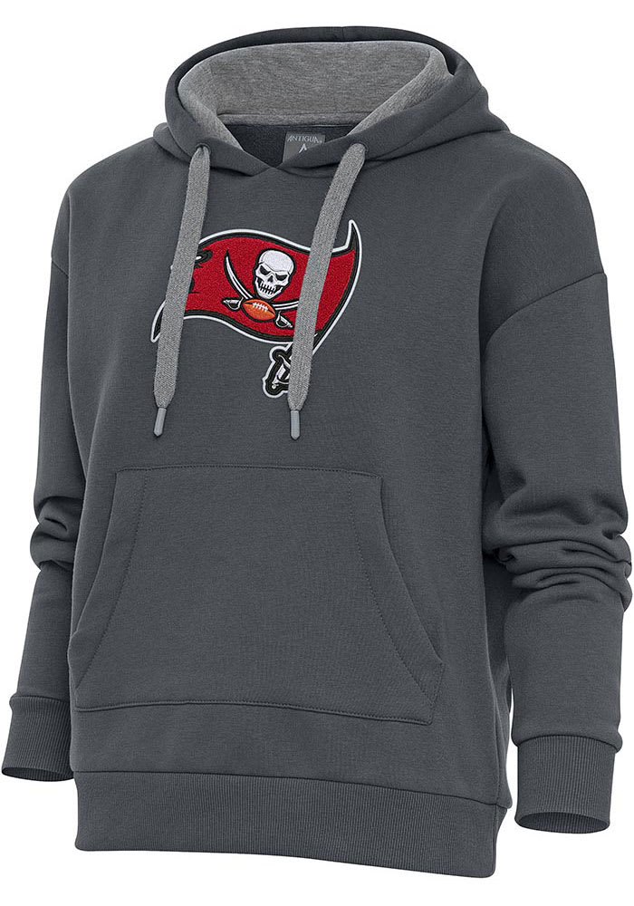 Antigua Tampa Bay Buccaneers Black Victory Chenille Pullover