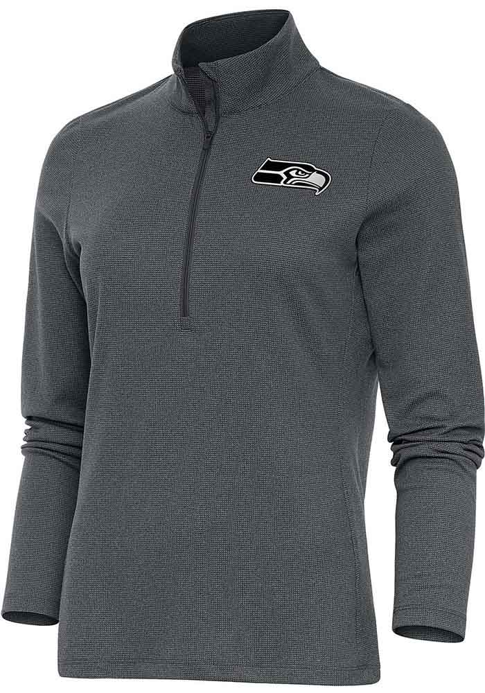 Seattle Seahawks Antigua Womens CHARCOAL Metallic Logo Epic