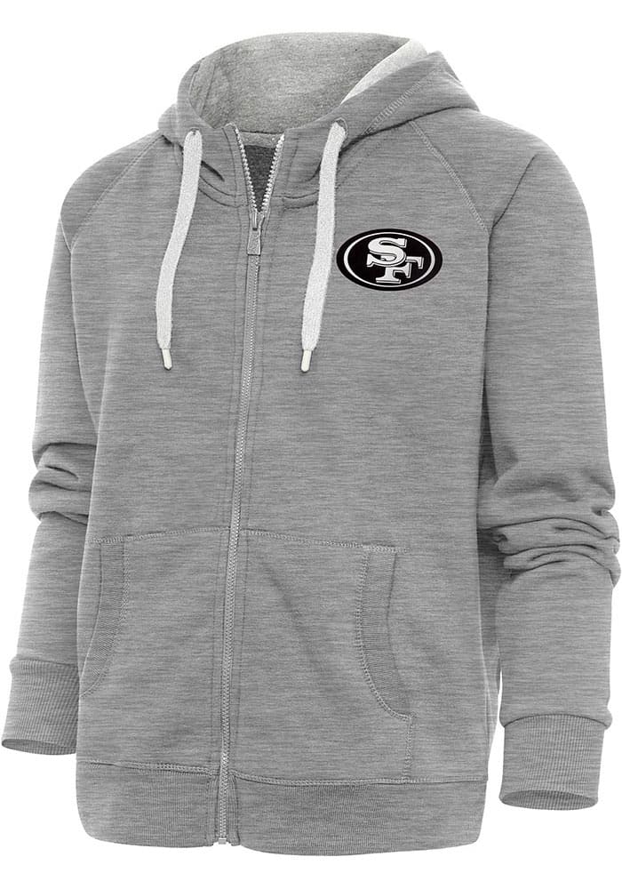 San Francisco 49ers Antigua Women's Course Full-Zip Jacket - Oatmeal