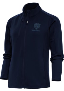 Antigua Chicago Bears Womens Navy Blue Tonal Logo Generation Light Weight Jacket