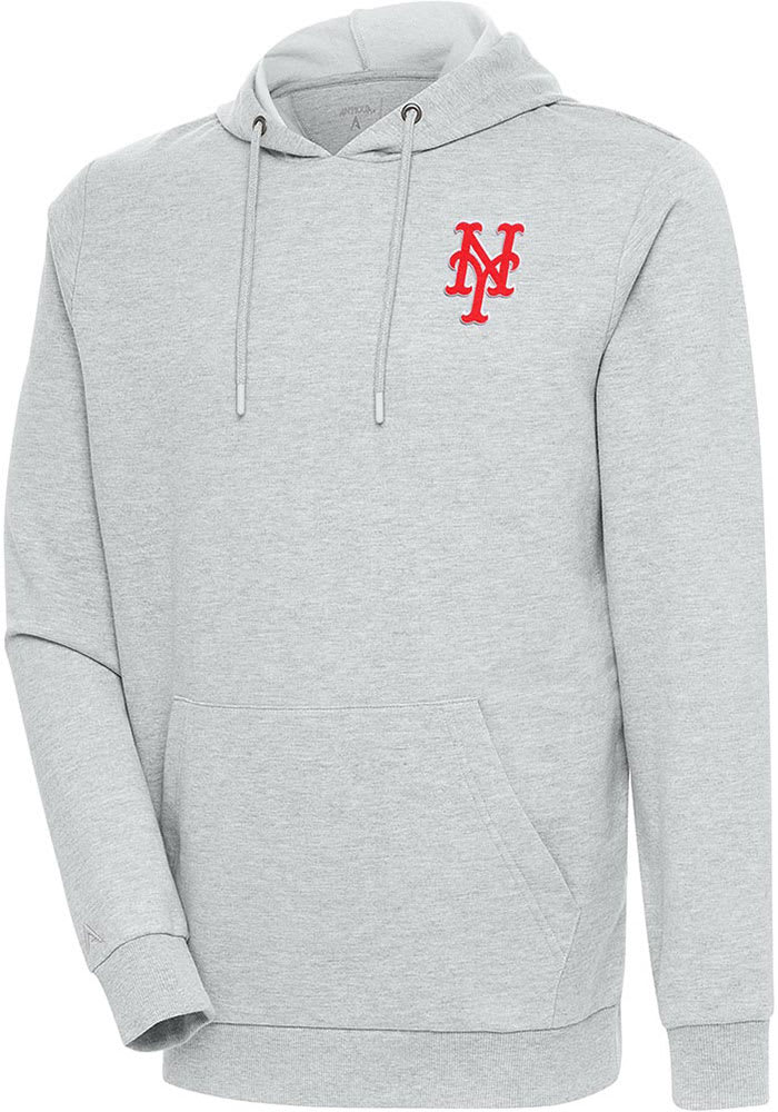 Antigua New York Mets Mens Grey Action Pullover Jackets