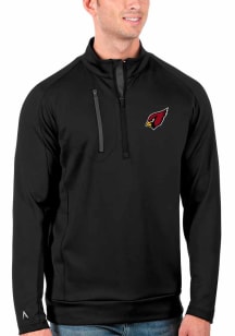 Antigua Arizona Cardinals Mens Black Generation Long Sleeve 1/4 Zip Pullover