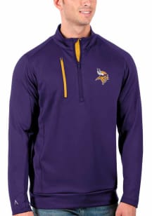 Antigua Minnesota Vikings Mens Purple Generation Long Sleeve 1/4 Zip Pullover
