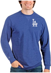 Antigua Los Angeles Dodgers Mens Blue Reward Long Sleeve Crew Sweatshirt