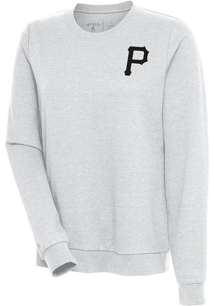 Pittsburgh Pirates Antigua Crew Sweatshirt Womens Grey Action Long Sleeve