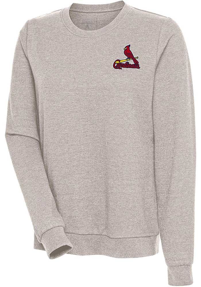 Antigua Women's St. Louis Cardinals Red Victory Crew Pullover
