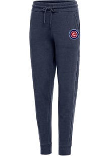 Antigua Chicago Cubs Womens Action Navy Blue Sweatpants